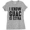 i know guac is extra Ladies Fitted T-Shirt
