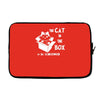 the cat in the box Laptop sleeve