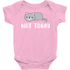 Cat Says Not Today Baby Bodysuit