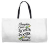 pumpkin spice hocus pocus and cozy sweaters Weekender Totes