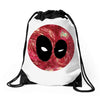 Starry Night Deadpool Drawstring Bags
