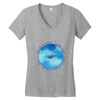 Angel (a235) Women's V-Neck T-Shirt