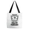 Never Underestimate Old Man Who Was Born February Tote Bags