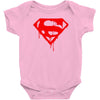 dripping blood superman Baby Bodysuit