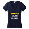 father's day grandpa gift funny grandpa shirt birthday gift for grandp Women's V-Neck T-Shirt