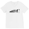evolution of a golfer mens black golf t shirt top new V-Neck Tee