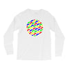 funny girly colorful patterns mustaches Long Sleeve Shirts