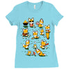 patriotic partying Ladies Fitted T-Shirt
