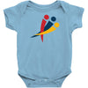 red blu yellow Baby Bodysuit