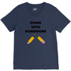 down with homework V-Neck Tee