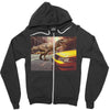 dinosaur in newyork Zipper Hoodie