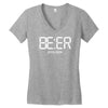 beer time Women's V-Neck T-Shirt