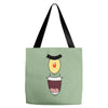 plankton face Tote Bags