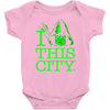 i heart this city Baby Onesie