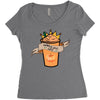 pupkin spice latte Women's Triblend Scoop T-shirt