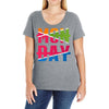 monday crossed out Ladies Curvy T-Shirt