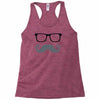 monsieur moustache Racerback Tank
