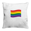 Rainbow Flag Throw Pillow