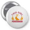 This Girl Loves Pomeranian Pin-back button