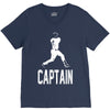 captain pinstripes V-Neck Tee