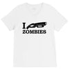 i shotgun zombies funny t shirt dead apocalypse s 3xl V-Neck Tee