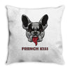 french kiss Throw Pillow