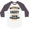 Super Cool Daddy Of A Freaking Awesome Son 3/4 Sleeve Shirt
