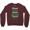 blessed god by spoiled by my husband protected by both Crewneck Sweatshirt