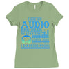 audio engineer tee Ladies Fitted T-Shirt