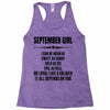 Super September Girl Racerback Tank