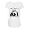 the cool fun and favorite aunt Maternity Scoop Neck T-shirt