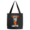 pumpkin spice latte Tote Bags