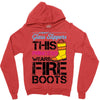 Forget Glass Slippers This Princess Wears Fire Boots Zipper Hoodie