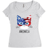 4th of July Women's Triblend Scoop T-shirt
