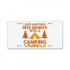 camping License Plate