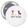 happy meowr Pin-back button