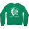 my indian name is runs with beer Crewneck Sweatshirt