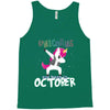 october born unicorns Tank Top