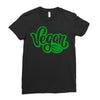 vegan 2 Ladies Fitted T-Shirt
