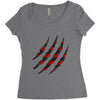 Clawed Up Women's Triblend Scoop T-shirt