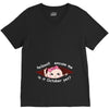October Peeking Out Asian Baby Girl V-Neck Tee