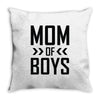 mom of boys Throw Pillow