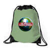 the world is always spinnin Drawstring Bags