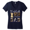 yorkie dad Women's V-Neck T-Shirt