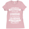 Super Cool Granddad Of A Freaking Awesome Grandson Ladies Fitted T-Shirt
