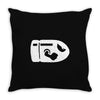 bullet bill sticker vinyl decal   super mario bros nintendo car window Throw Pillow