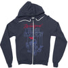 weekend at bernie sanders Zipper Hoodie