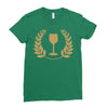 drinking logo Ladies Fitted T-Shirt