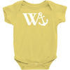 w anchor mens funny offensive Baby Onesie