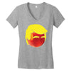 Peach Trump T-Shirt Women's V-Neck T-Shirt